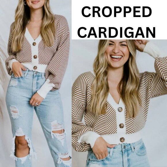 Fashion Nova Sweaters - CROPPED CARDIGAN BRAND NEW